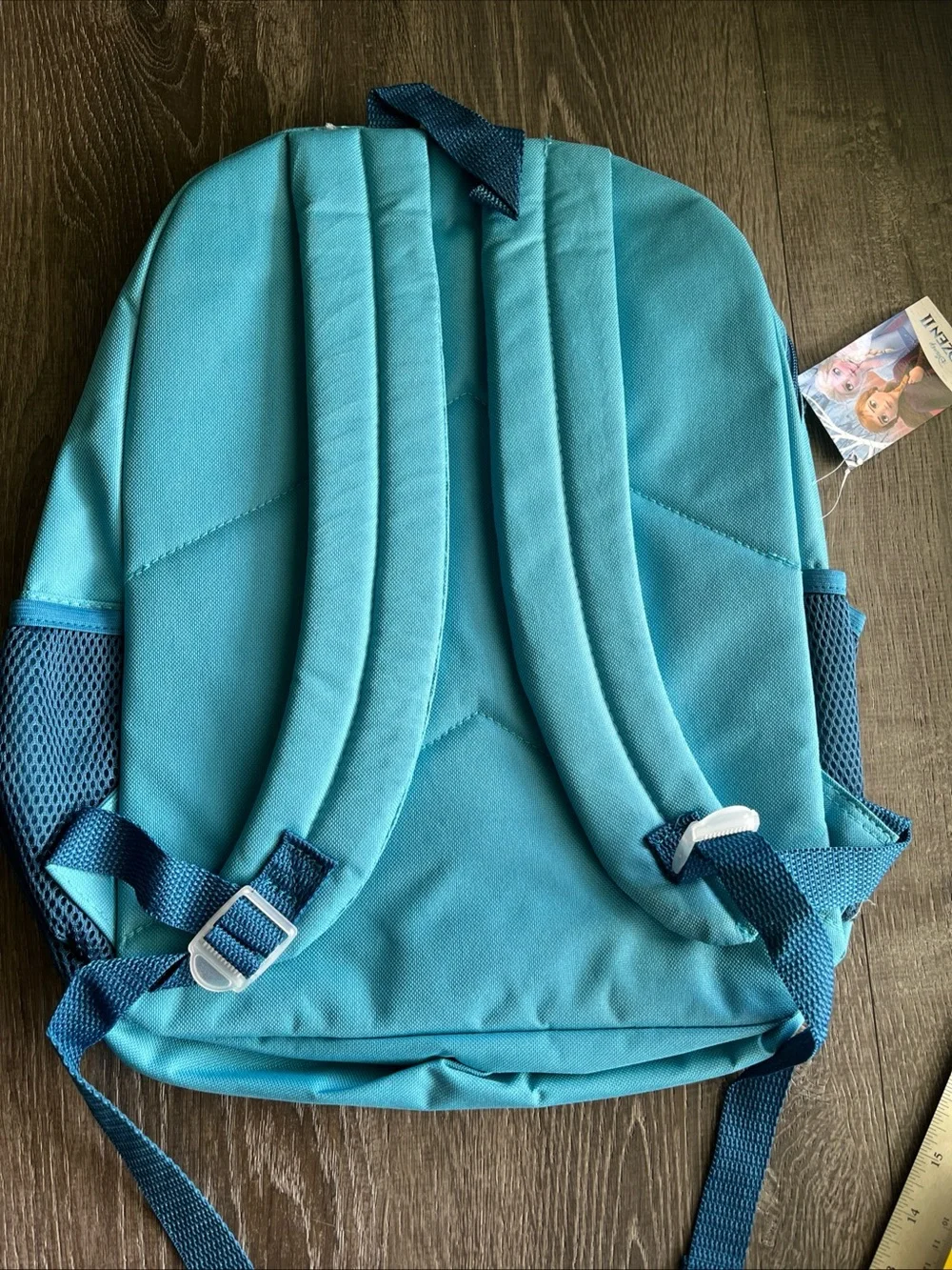 Disney Frozen Anna & Elsa Teal Kids Backpack 4 Book capacity supports to 50lbs